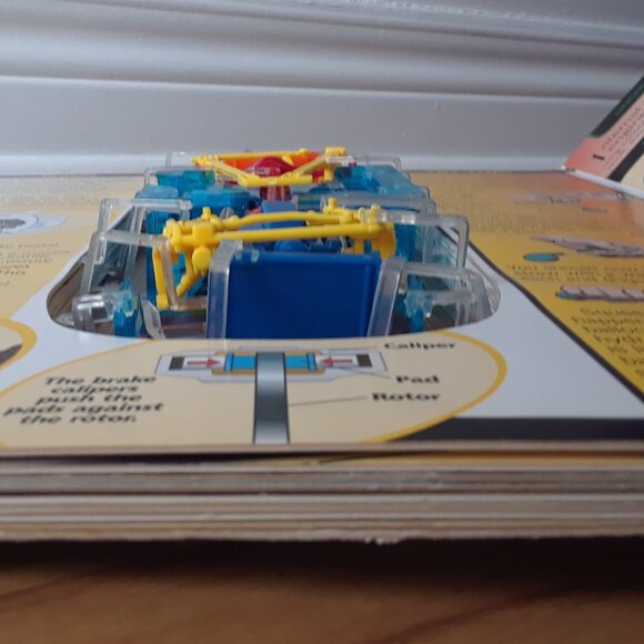 Model Engine 'Uncover A Race Car' 3 Dimensional Book  RARE - Picture 5 of 12